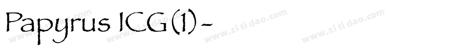 Papyrus ICG(1)字体转换